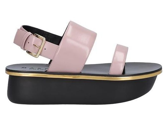 Sandali con plateau Marni in pelle ZPMSR03g05 - vista 2