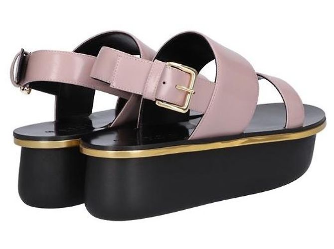 Sandali con plateau Marni in pelle ZPMSR03g05 - vista 3