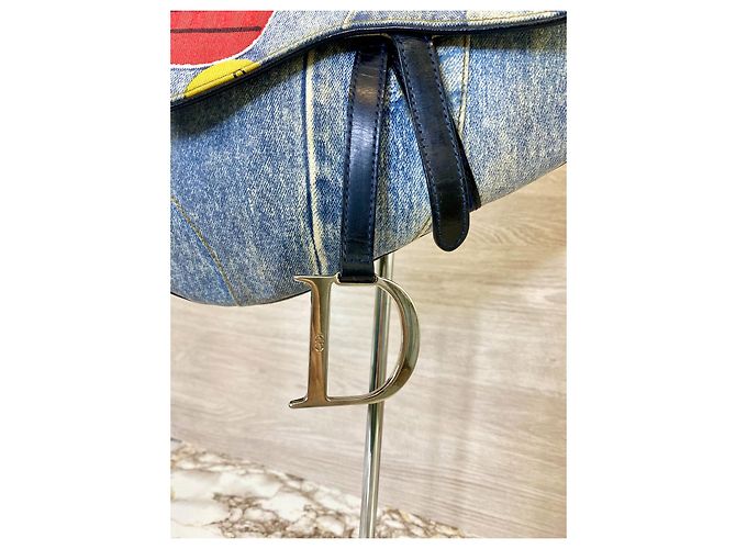Saddle Dior Satteltasche Patchwork Jahre 2000Denim Jeans - Ansicht 5