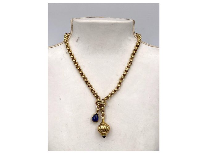 Autre Marque Collana oro giallo 18kt con pendente 44 cm - vista 2