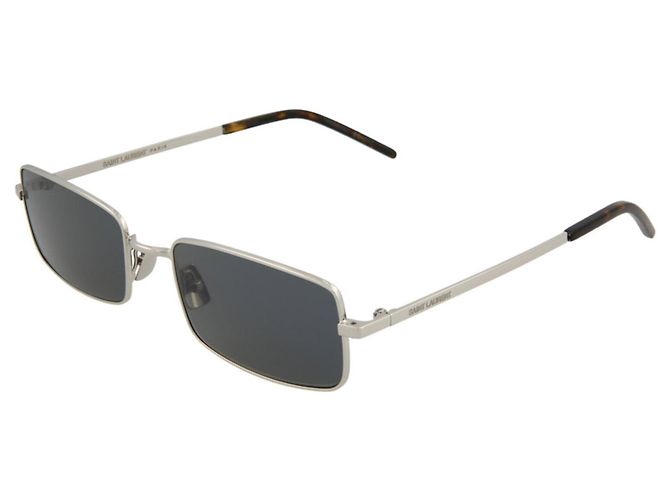 Saint Laurent Occhiali da sole quadrati in metallo - vista 2
