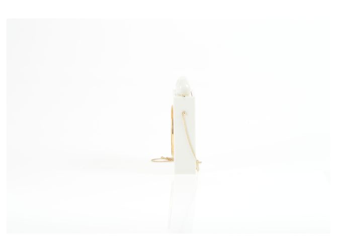 Charlotte Olympia Off White Plexi-Handytasche mit Griff oben - Ansicht 2