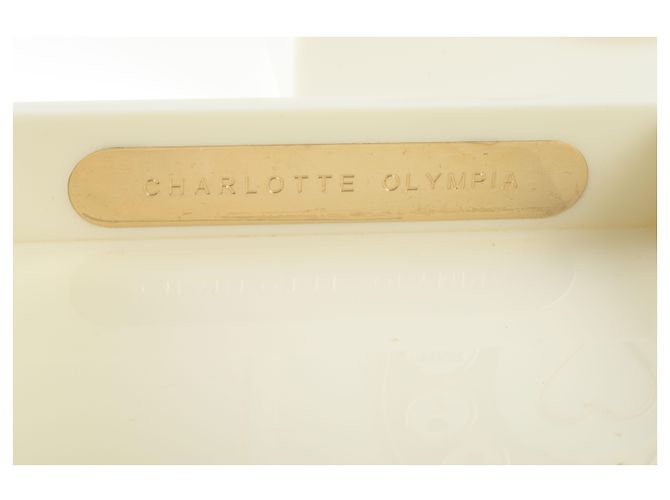Charlotte Olympia Off White Plexi-Handytasche mit Griff oben - Ansicht 8