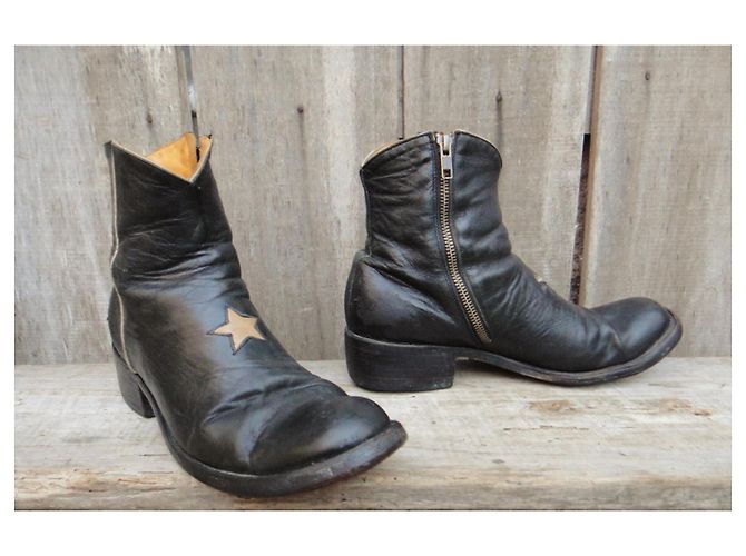 bottines Mexicana p 39, modèle Star Black / Bone - vue 2