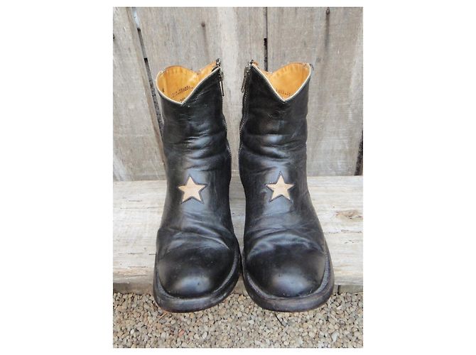 bottines Mexicana p 39, modèle Star Black / Bone - vue 3