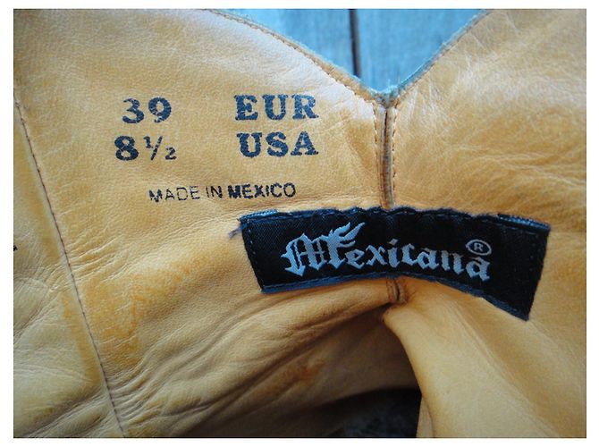 bottines Mexicana p 39, modèle Star Black / Bone - vue 6