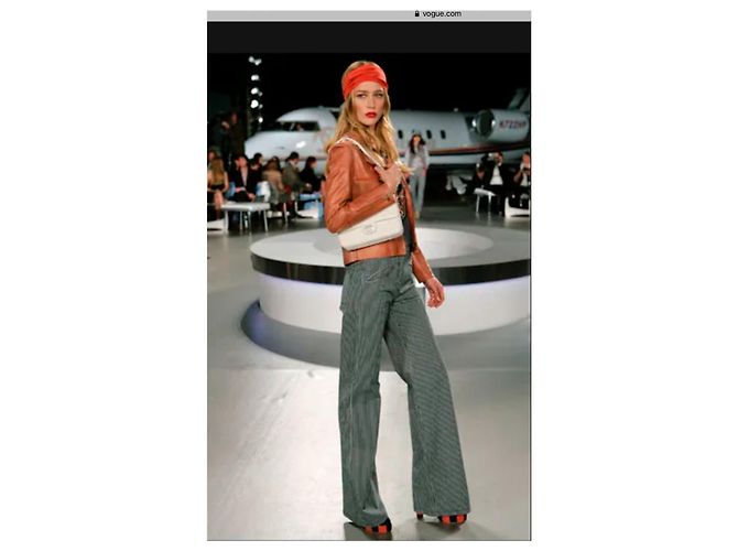 Chanel Weite Laufsteghose Blau - Ansicht 10