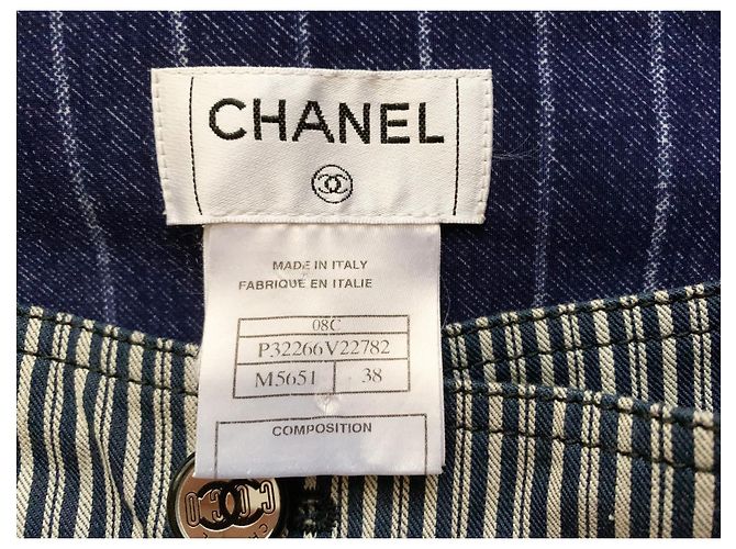 Chanel Weite Laufsteghose Blau - Ansicht 7