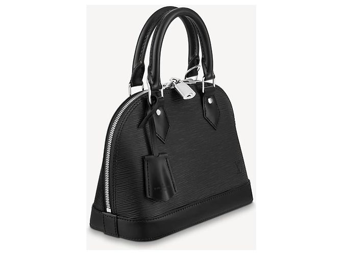 Louis Vuitton LV Alma BB schwarz epi mit Riemen - Ansicht 2