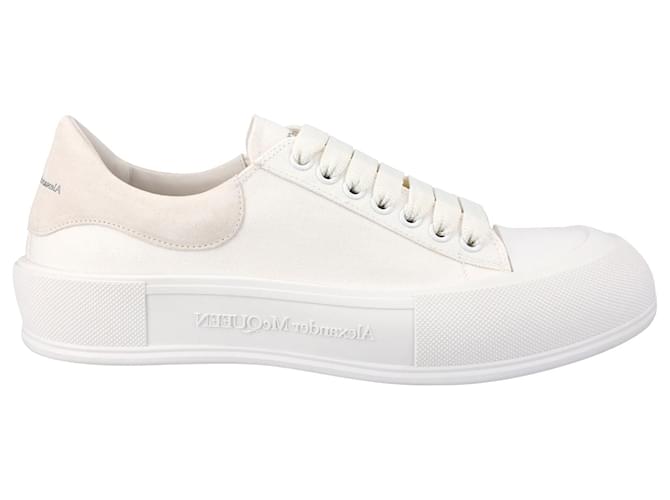 Alexander Mcqueen Scarpe da ginnastica stringate da ponte Bianco - vista 2