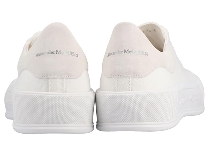 Alexander Mcqueen Scarpe da ginnastica stringate da ponte Bianco - vista 5