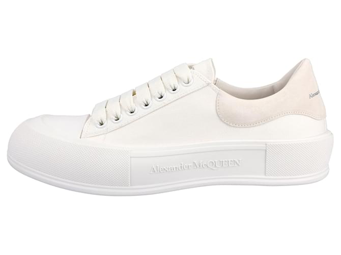 Alexander Mcqueen Scarpe da ginnastica stringate da ponte Bianco - vista 7