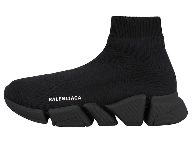 Balenciaga Speed 2.0 Baskets Tout Noir - vue 2