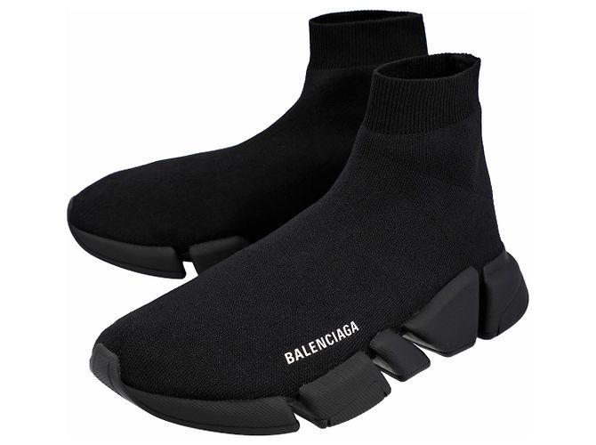 Balenciaga Speed 2.0 Baskets Tout Noir - vue 4