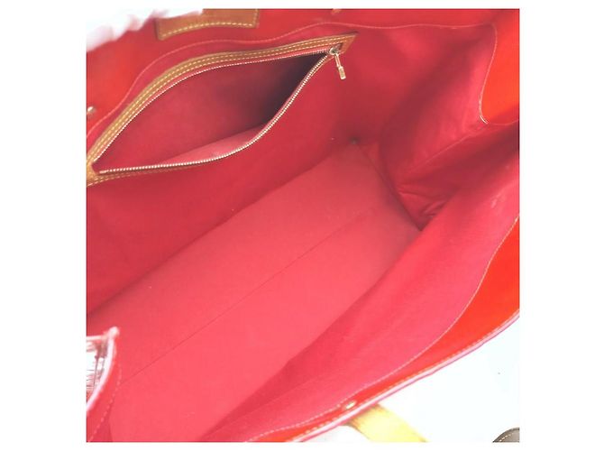 Louis Vuitton Große rote Vernis Reade GM Tote Bag mit Monogramm - Ansicht 4