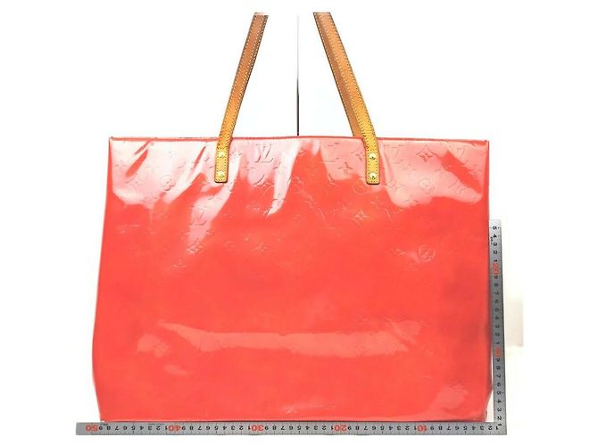 Louis Vuitton Große rote Vernis Reade GM Tote Bag mit Monogramm - Ansicht 6