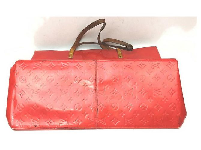 Louis Vuitton Große rote Vernis Reade GM Tote Bag mit Monogramm - Ansicht 8
