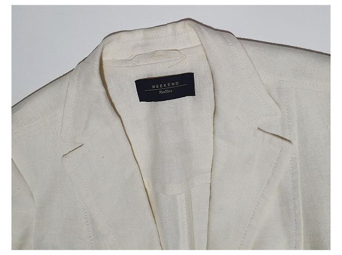 Weekend Max Mara Leinenblazer weiß - Ansicht 4