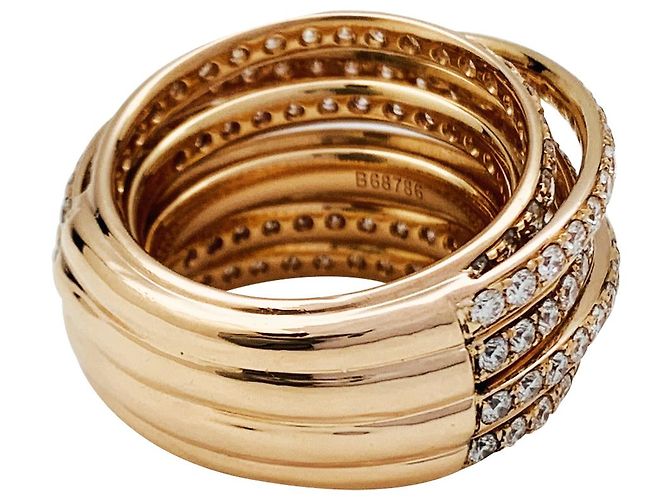 Anello "Allegra" in oro rosa e diamanti de Grisogono. - vista 10