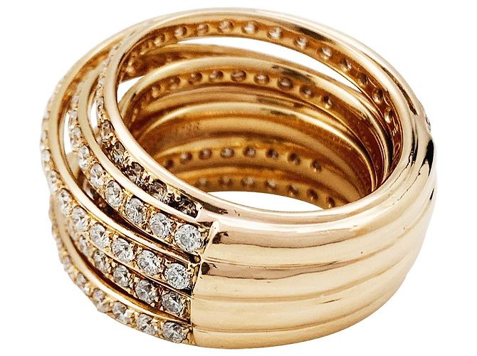 Anello "Allegra" in oro rosa e diamanti de Grisogono. - vista 11