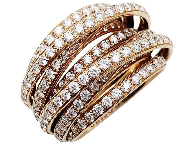 Anello "Allegra" in oro rosa e diamanti de Grisogono. - vista 13