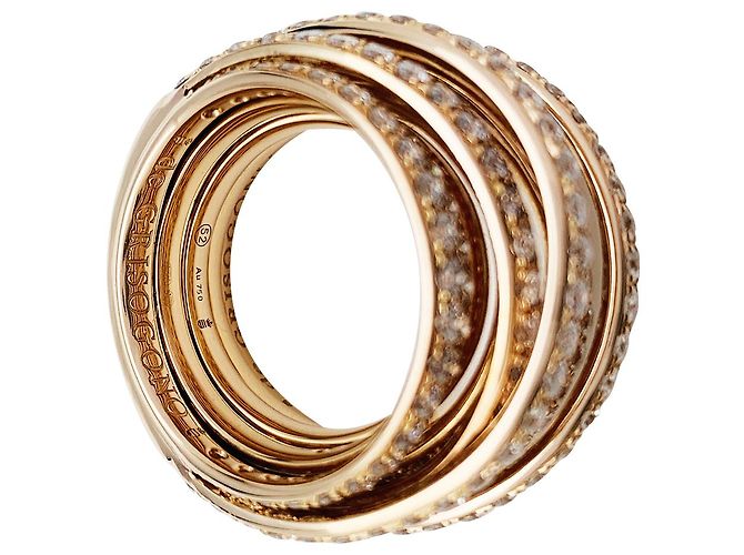 Anello "Allegra" in oro rosa e diamanti de Grisogono. - vista 15