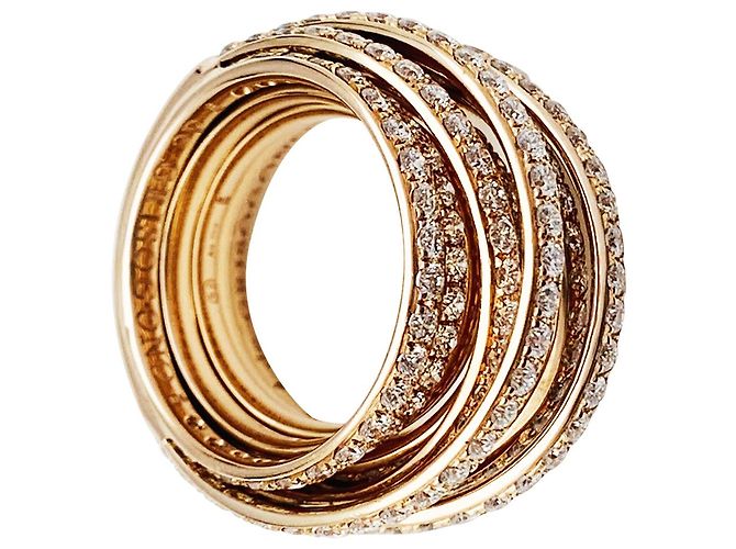 Anello "Allegra" in oro rosa e diamanti de Grisogono. - vista 7