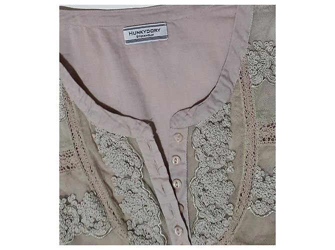 Autre Marque Top de algodón Hunky Dory beige S - vista 4