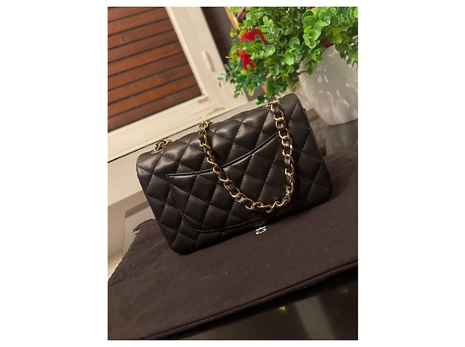 Chanel Mini bag Timeless in pelle di agnello Nero - vista 2
