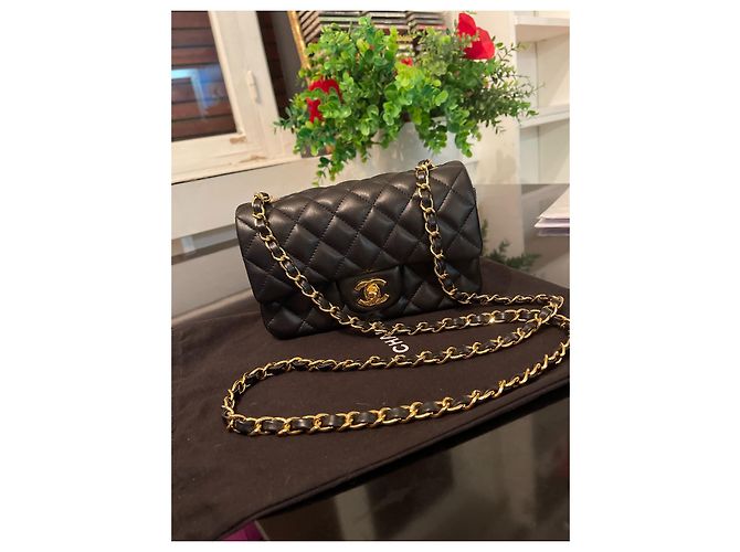 Chanel Mini bag Timeless in pelle di agnello Nero - vista 6