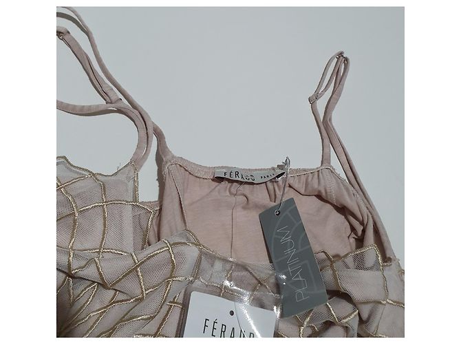 Abito Louis Féraud beige in seta e modal - vista 2