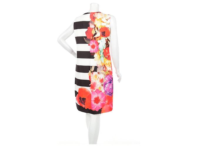Abito Joseph Ribkoff Floreale e a Righe Bianco e Nero Multicolore - vista 2
