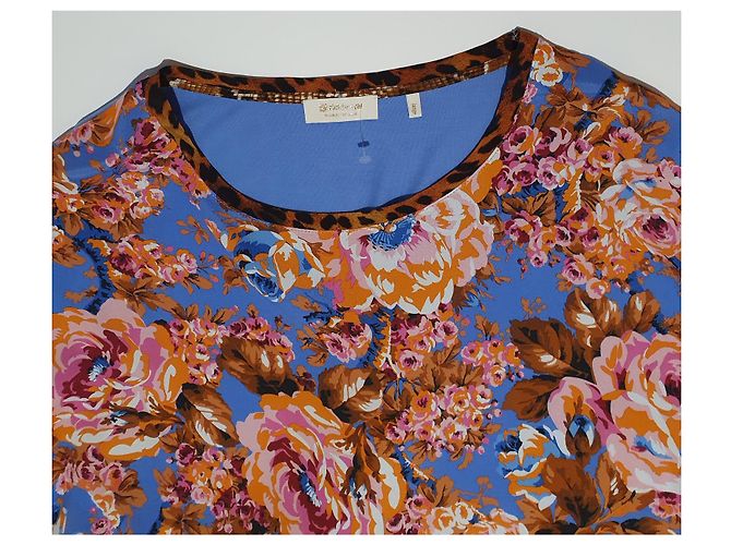 Autre Marque Rich & Royal Bluse Blumenmuster Viskose Lyocell L Mehrfarben - Ansicht 4