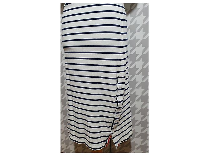 Vestido de algodón a rayas Thom Browne Multicolor - vista 5