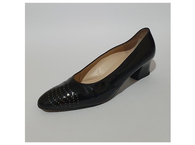 Décolleté Bruno Magli in vernice nera Nero - vista 3