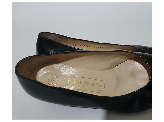 Décolleté Bruno Magli in vernice nera Nero - vista 4