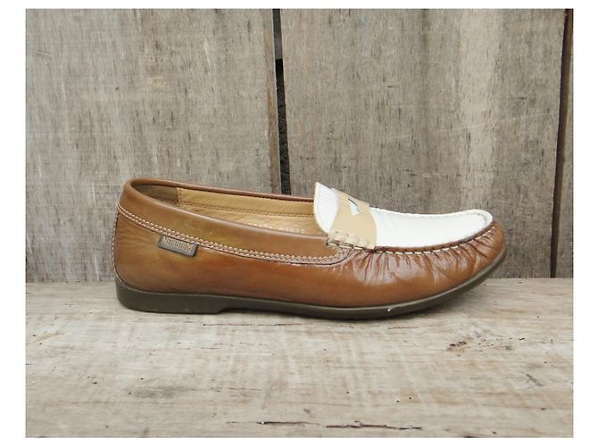 Autre Marque Mocassini Mephisto p 35,5, Bianco Marrone chiaro - vista 3