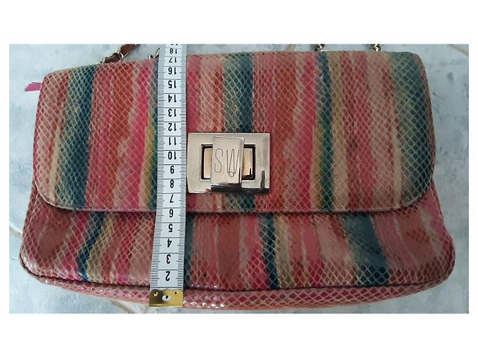 Borsa a tracolla Stuart Weitzman in pelle di serpente - vista 12