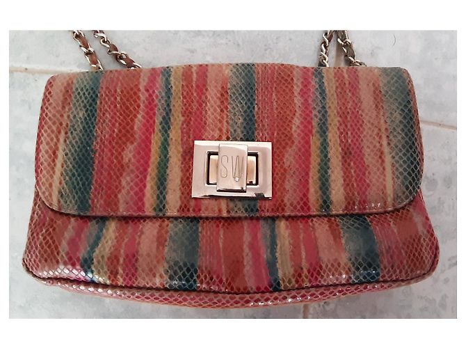 Borsa a tracolla Stuart Weitzman in pelle di serpente - vista 2