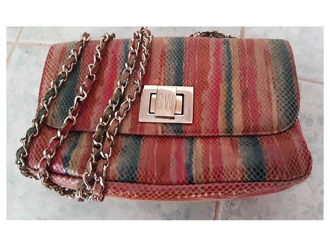 Borsa a tracolla Stuart Weitzman in pelle di serpente - vista 3