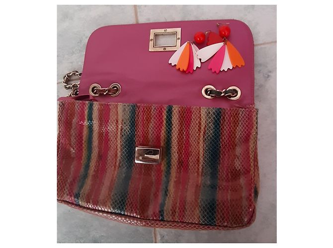 Borsa a tracolla Stuart Weitzman in pelle di serpente - vista 5