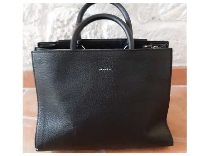 Borsa porta abiti Carven in pelle nera Nero - vista 10