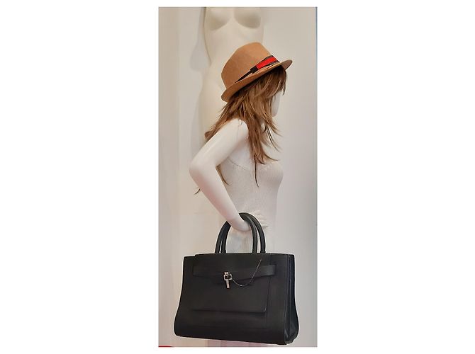 Borsa porta abiti Carven in pelle nera Nero - vista 2