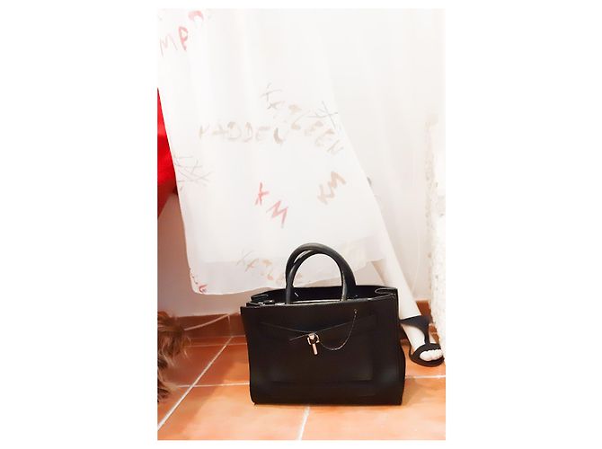 Borsa porta abiti Carven in pelle nera Nero - vista 4