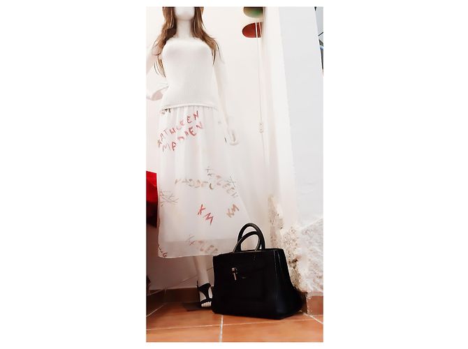 Borsa porta abiti Carven in pelle nera Nero - vista 7