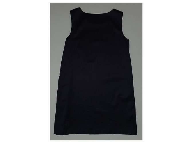 Vestido Theory de algodón azul marino - vista 5