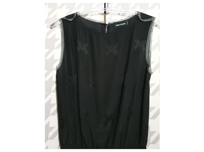 Abito Zadig & Voltaire Reina Jac in seta nera Nero - vista 2
