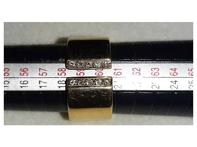 Autre Marque Anello aperto in oro giallo e diamanti D'oro - vista 5