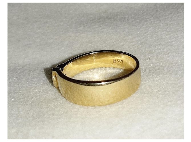Autre Marque 585 Gelbgold Ring mit 3 Diamanten Golden - Ansicht 2
