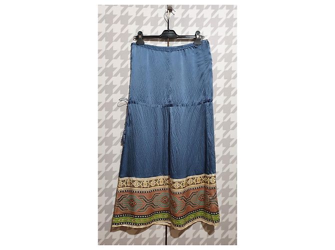 Gonna Lauren Moffatt in seta multicolore - vista 10
